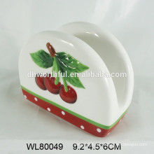 Handbemalt Kirsche Design Keramik Serviette für Geschirr